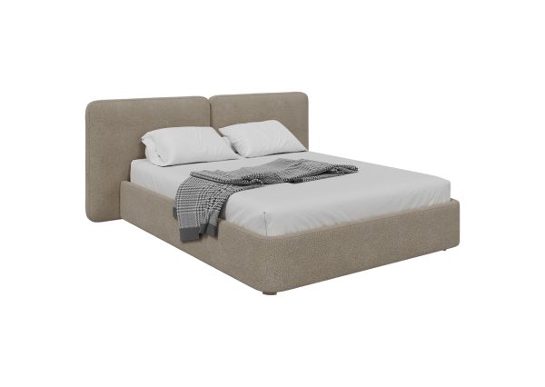 Кровать двуспальная Hub Soft 160 см (бежевый Кровать двуспальная Hub Soft 160 см (бежевый