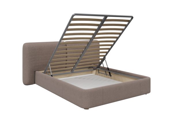 Кровать двуспальная Hub Soft 160 см (капучино, твид) — изображение 4