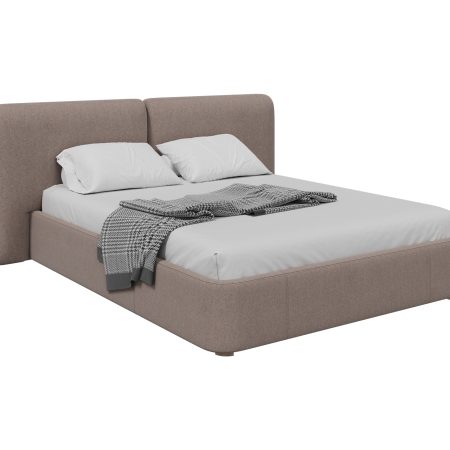 Кровать двуспальная Hub Soft 160 см (капучино