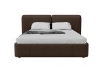 Кровать двуспальная Hub Soft 160 см (шоколад, твид) — изображение 3