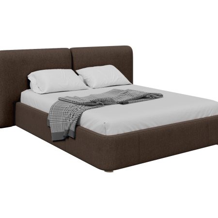 Кровать двуспальная Hub Soft 160 см (шоколад