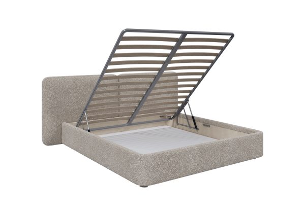 Кровать двуспальная Hub Soft 180 см (бежевый, букле) — изображение 4