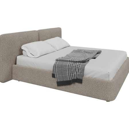 Кровать двуспальная Hub Soft 180 см (бежевый