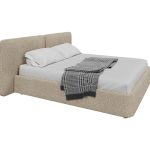 Кровать двуспальная Hub Soft 180 см (молочный