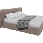 Кровать двуспальная Hub Soft 200 см (капучино