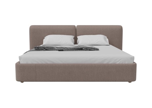 Кровать двуспальная Hub Soft 200 см (капучино, твид) — изображение 3