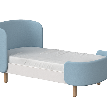 Кровать KIDI Soft для детей от 2 до 4 лет (голубой)