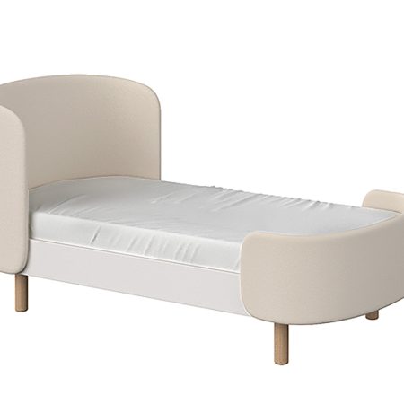 Кровать KIDI Soft для детей от 2 до 4 лет (молочный