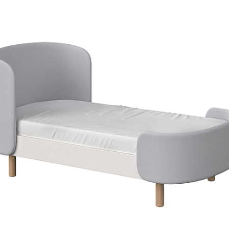 Кровать KIDI Soft для детей от 2 до 4 лет (серый)