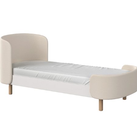 Кровать KIDI Soft для детей от 3 до 7 лет (молочный