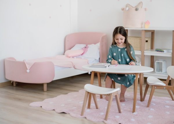 Кровать KIDI Soft для детей от 3 до 7 лет (розовый) — изображение 3