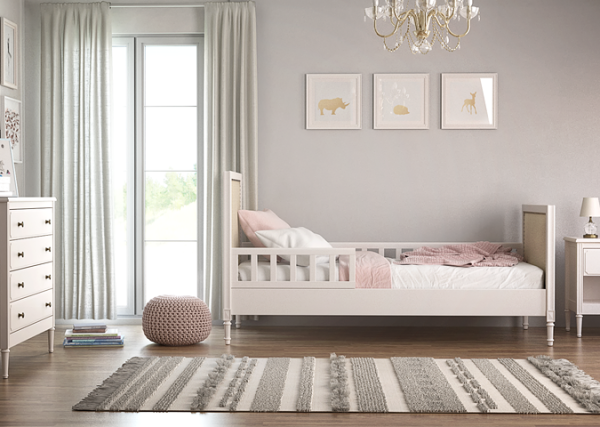 krovat-podrostkovaja-elit-belyj-bezhevaja-tkan-3 Кровать подростковая Elit (белый, бежевая ткань) — изображение 4