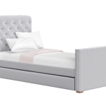 Кровать подростковая Elit soft (серый)