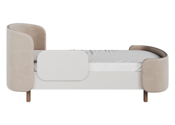 Кровать подростковая KIDI Soft размер М антивандальная ткань (бежевый) — изображение 2