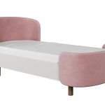 Кровать подростковая KIDI Soft размер М антивандальная ткань (розовый)