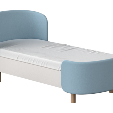 Кровать подростковая KIDI Soft размер М (голубой)