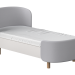 Кровать подростковая KIDI Soft размер М (серый)