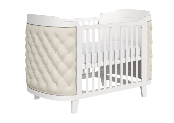 krovatka-transformer-elegance-belyjjekokozha-bezhevaja-1 Кроватка-трансформер Elegance (белый/экокожа бежевая) — изображение 2