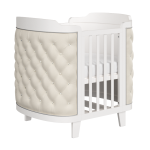 Кроватка-трансформер Elegance (белый/экокожа бежевая)