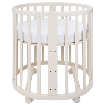 Кроватка-трансформер Ellipsebed (молочный)