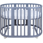 Кроватка-трансформер Ellipsebed (серый)