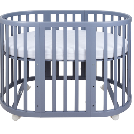 Кроватка-трансформер Ellipsebed (серый)