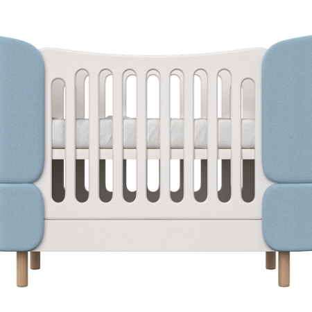 Кроватка-трансформер KIDI Soft (голубой)