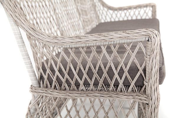 "Латте" диван двухместный из искусственного ротанга, цвет бежевый — изображение 4
