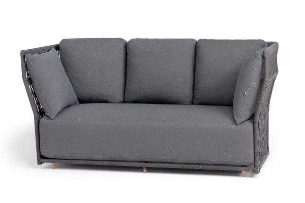 "Лугано" диван 3-местный плетеный из роупа