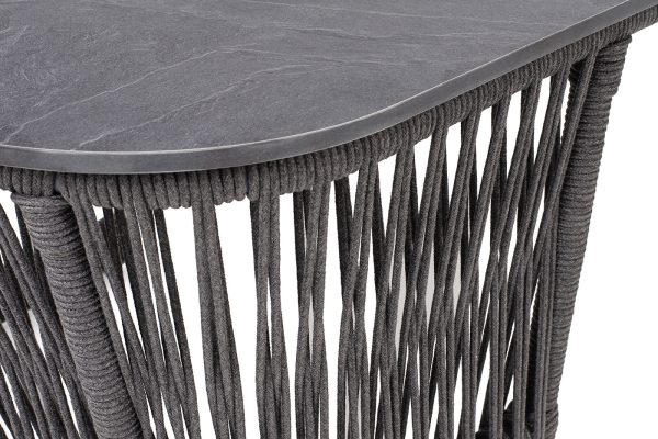 "Лугано" журнальный стол 76х76 H55 см из HPL, цвет "серый гранит" — изображение 4