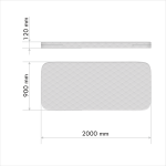 Матрас для дивана-кровати KIDI soft кокос/eco-foam 12 см (90*200 см) — изображение 4