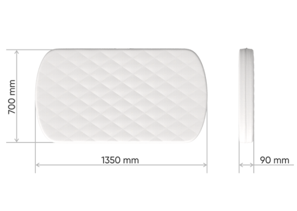 Матрас для кроватки Elegance форплит 9 см — изображение 3