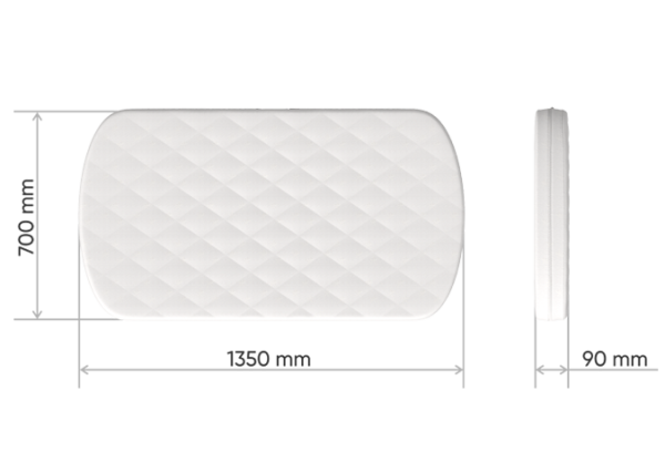 Матрас для кроватки Elegance кокос/форплит/латекс 9 см — изображение 3