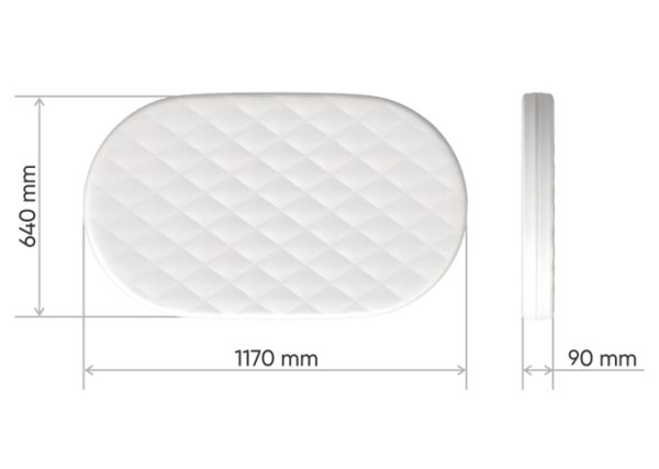 Матрас для кроватки Ellipsebed форплит 9 см — изображение 3