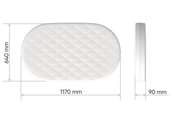 Матрас для кроватки Ellipsebed кокос/латекс 9 см — изображение 3