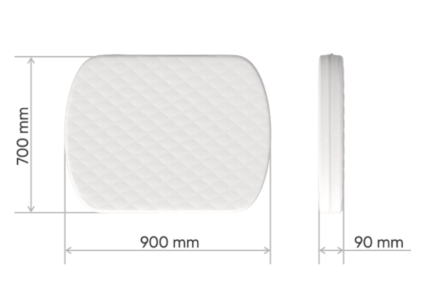 Матрас для люльки Elegance форплит 9 см — изображение 3