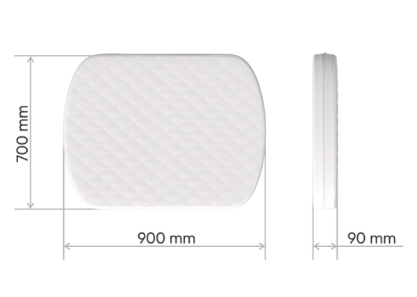 Матрас для люльки Elegance кокос/форплит/латекс 9 см — изображение 2