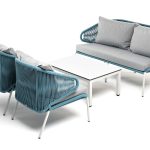 "Милан" лаунж-зона 4-местная плетеная из роупа (веревки)