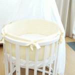 Мягкие бортики для кроватки Ellipsebed (молочный