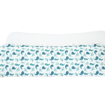 Мягкие бортики для кроватки KIDI soft "Милые киты" (сатин)