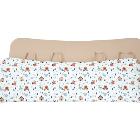 Мягкие бортики для кроватки KIDI soft "Сказка" (бежевый