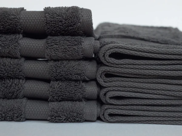 Набор махровых полотенец Rubi 9шт. темно-серый — изображение 3