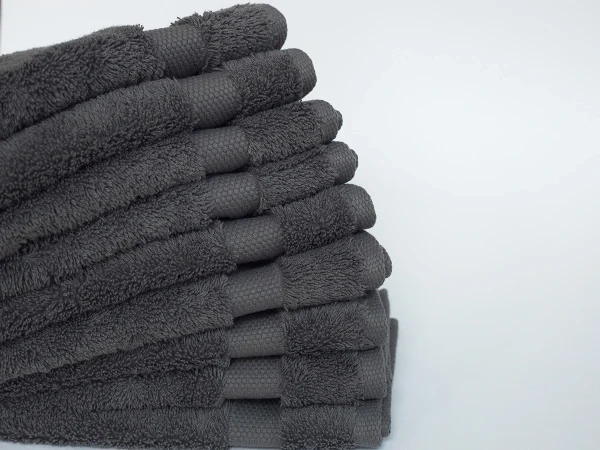 Набор махровых полотенец Rubi 9шт. темно-серый — изображение 4