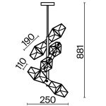 Подвесной светильник Maytoni MOD325PL-06G1 — изображение 2