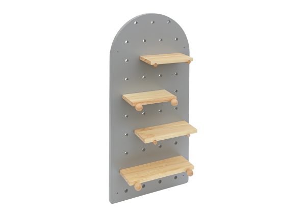 Полка настенная Shely 38х80 см (серый) — изображение 2