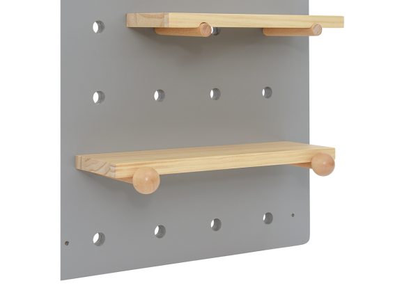 Полка настенная Shely 38х80 см (серый) — изображение 3