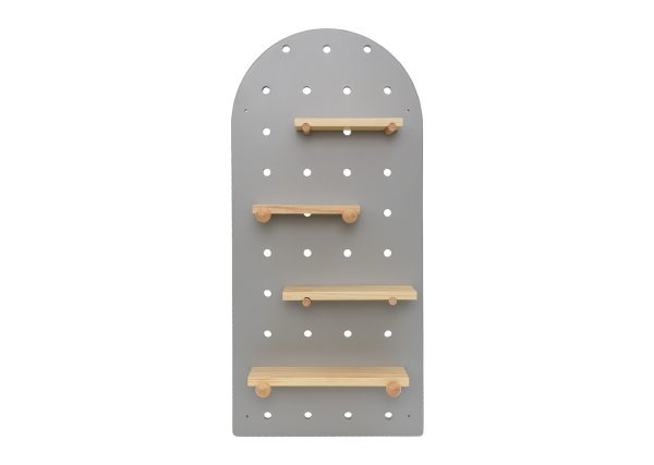 Полка настенная Shely 38х80 см (серый)