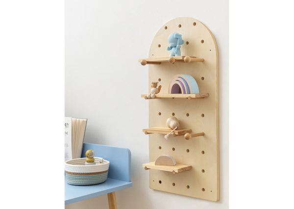 Полка настенная Shely 38х80 см (светлое дерево) — изображение 4