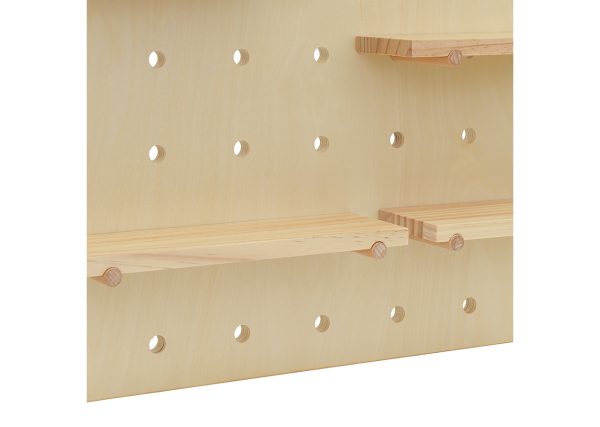Полка настенная Shely 60х120 см (светлое дерево) — изображение 3