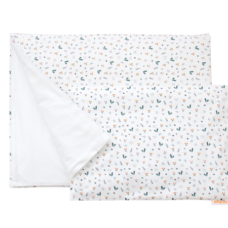 Постельное бельё в детскую кроватку «Цветочки веточки» (сатин)